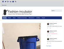 Tablet Screenshot of fashion-incubator.com